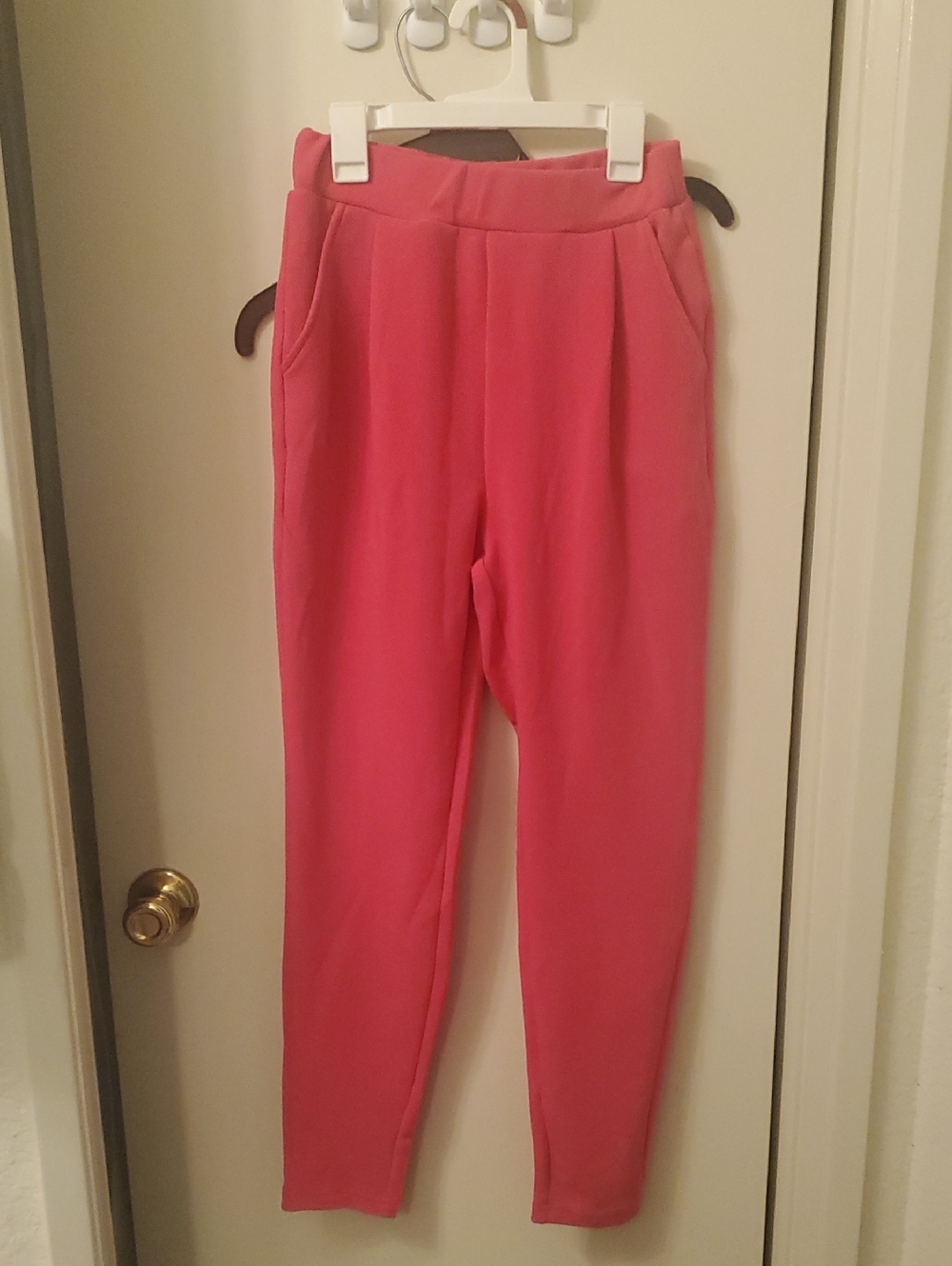 Shein Hot Pink Pants with Side Pockets